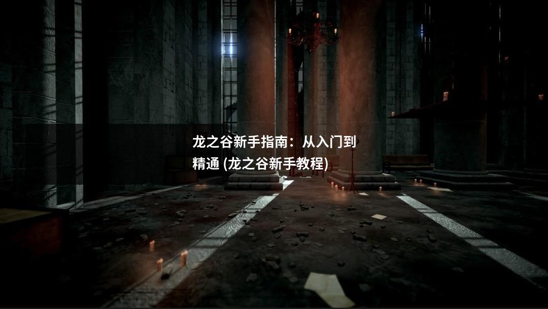 龙之谷新手指南:从入门到精通 (龙之谷新手教程)