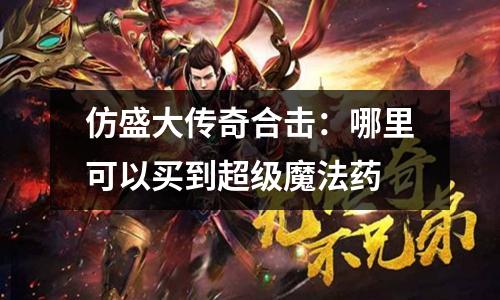 仿盛大传奇合击:哪里可以买到超级魔法药