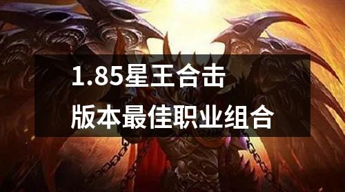 1.85星王合击版本最佳职业组合